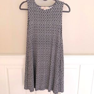 LOFT Geo-Design Swing Sleeveless Dress